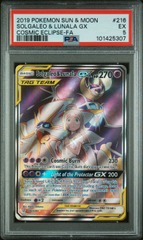 Solgaleo & Lunala Tag Team GX - 216/236 - Full Art Ultra Rare - PSA 5